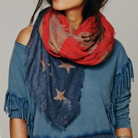 Free People Accessories - Free People American Flag Scarf